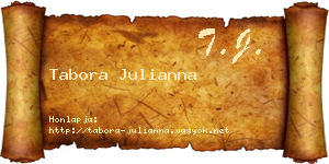 Tabora Julianna névjegykártya