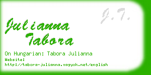 julianna tabora business card